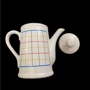 Mardi Gras collection Mt Clemens pottery vintage ceramic teapot